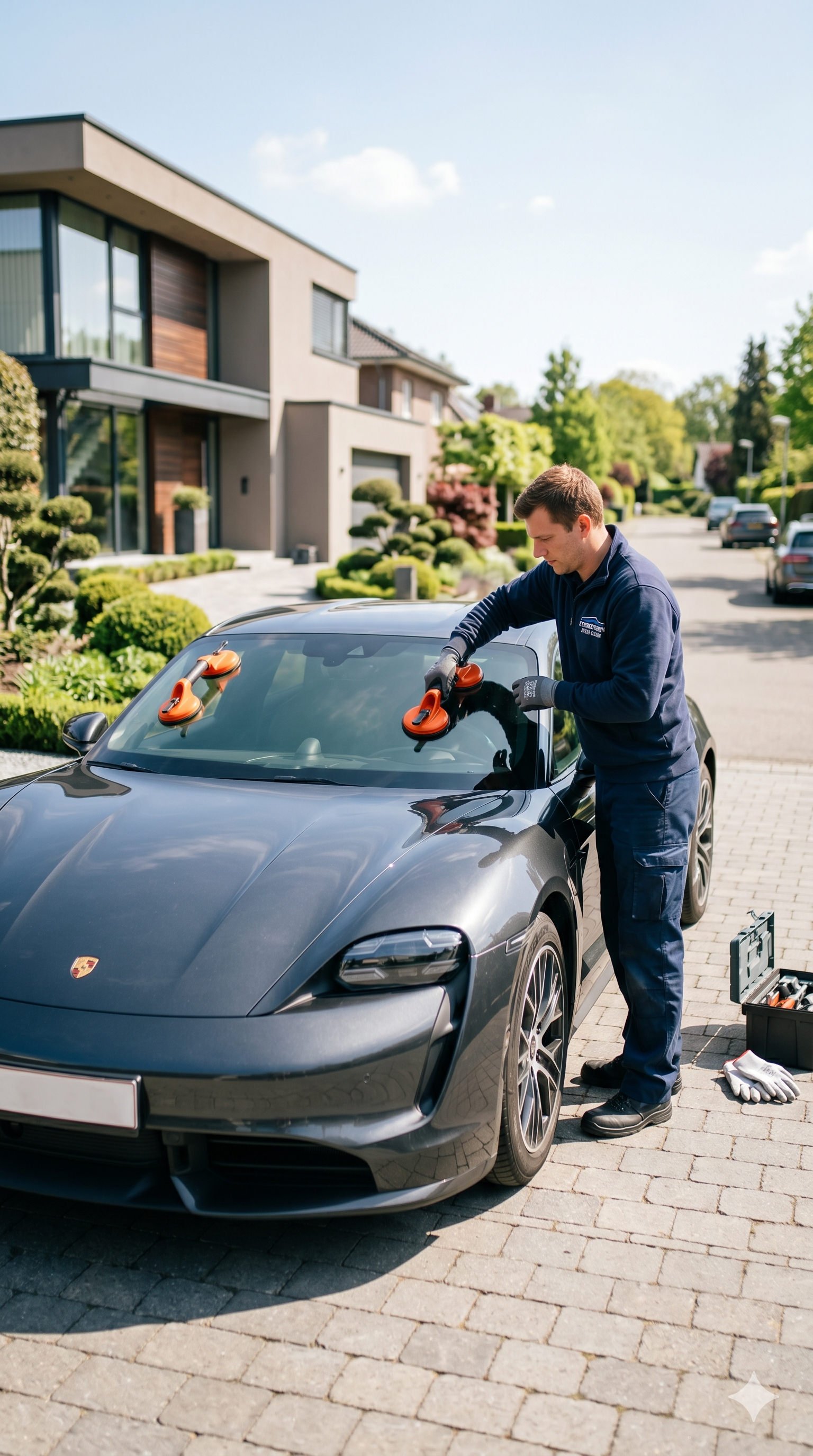 Professioneller Austausch von Autoscheiben